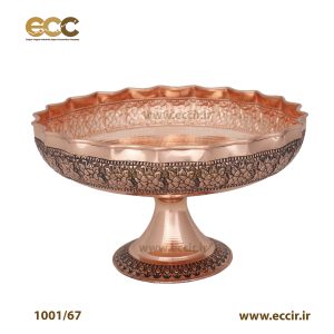 نام محصول : میوه خوری مسی تک پایه گلستان مشخصات محصول : ارتفاع 5/16 قطر بدنه:5/27 وزن:745 گرم محصول فوق دارای پوشش نانو و رنگ ماندگار می باشد. درباره محصول: 1 - مناسب پذیرایی انواع میوه 2 - دور از تماس مستقیم آتش و وسایل داغ کننده قرار گیرد. 3– با آب داغ و اشیاء زبر شسته نشود.