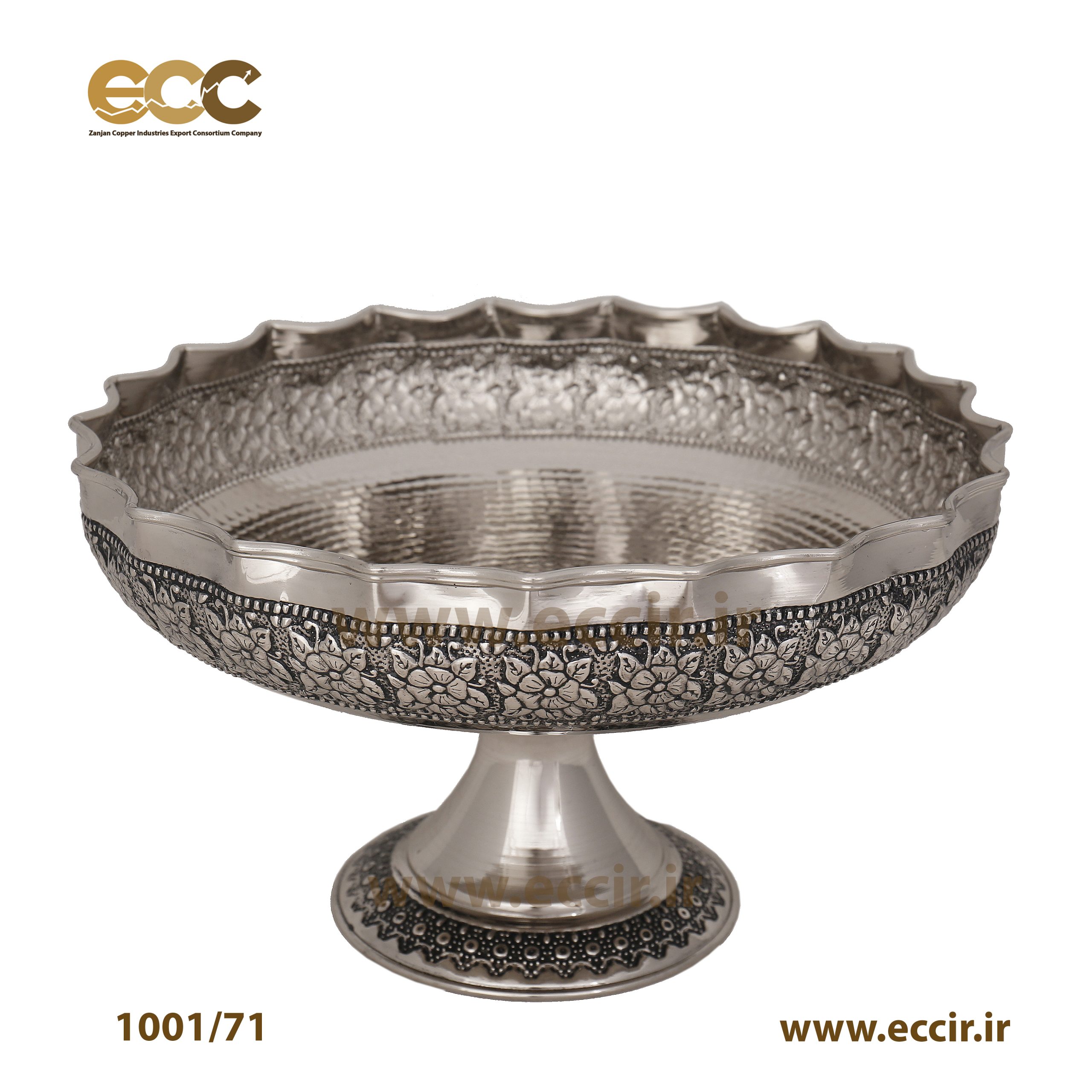 میوه خوری مسی تک پایه گلستان کروم